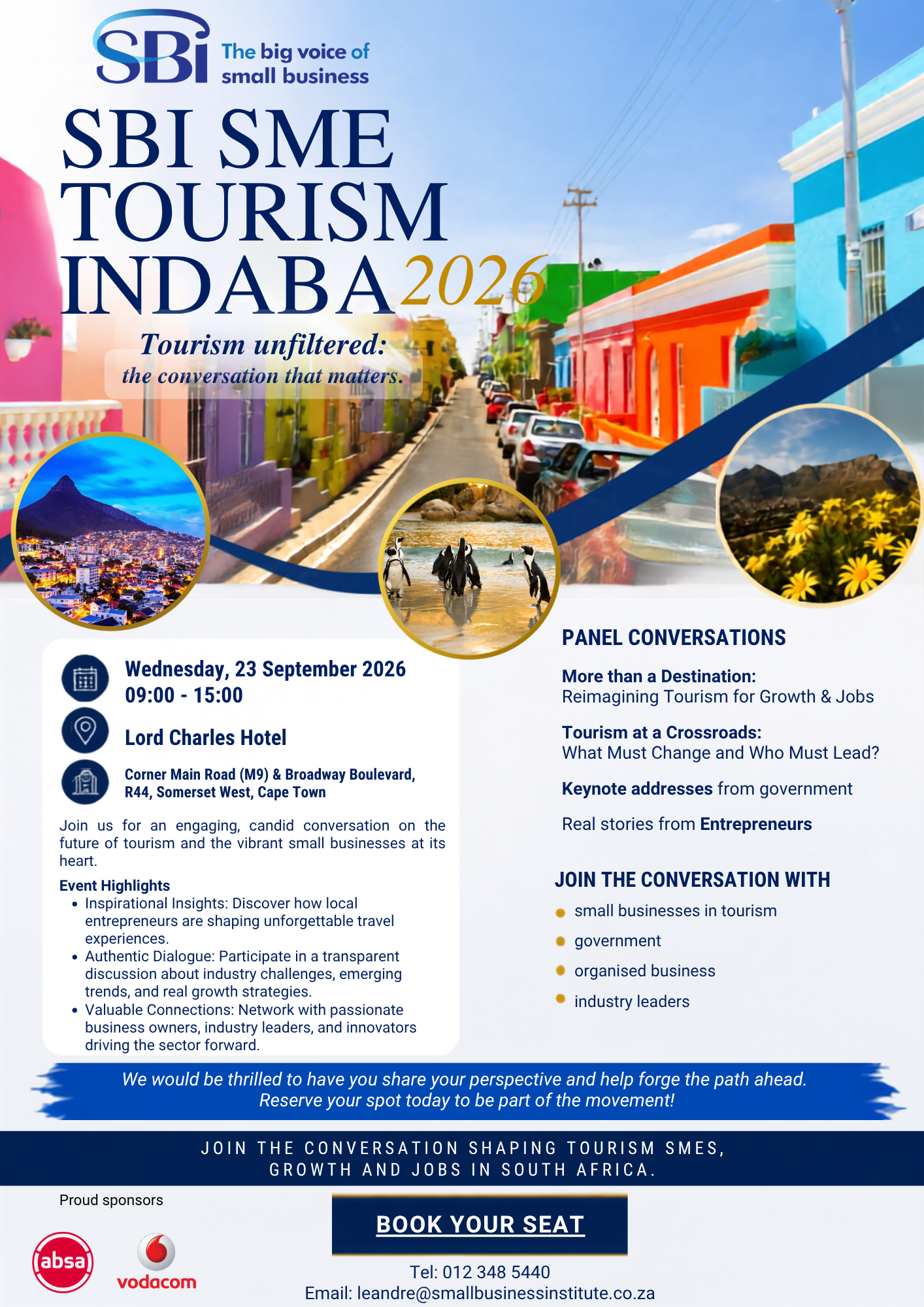SBI SME Tourism Indaba event poster